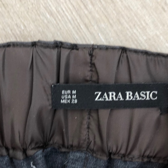 Zara - faux leather mini skirt - brown - Picture 2 of 3
